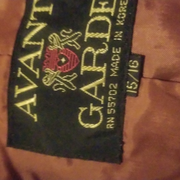 Avant Garde jacket, 100% genuine leather, size 15/16, brown - Picture 12 of 15